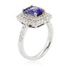 Image 8 : 14KT White Gold 2.10ct Tanzanite and Diamond Ring