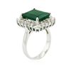 Image 6 : 14KT White Gold 6.12ct Emerald and Diamond Ring