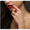 Image 5 : 14KT Rose Gold 12.88ct Ruby and Diamond Ring