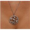 Image 2 : 14KT White Gold 1.10ctw Diamond Pendant With Chain