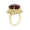 Image 6 : 14KT Yellow Gold 17.62ct Ruby and Diamond Ring