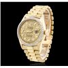 Image 2 : Gents Rolex DayDate 18KT Yellow Gold 0.56ctw Diamond Wristwatch