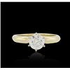 Image 3 : 14KT Yellow Gold 1.10ct Brilliant Cut Diamond Solitaire Ring