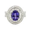 Image 3 : 18KT White Gold 2.45ct Tanzanite and Diamond Ring
