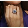 Image 5 : 18KT White Gold 2.45ct Tanzanite and Diamond Ring