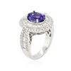Image 6 : 18KT White Gold 2.45ct Tanzanite and Diamond Ring