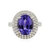 Image 3 : 14KT Two-Tone 2.01ct Tanzanite and Diamond Ring