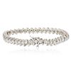 Image 4 : 14KT White Gold 3.37ctw Diamond Tennis  Bracelet
