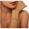 Image 5 : 14KT White Gold 3.37ctw Diamond Tennis  Bracelet