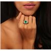 Image 2 : 14KT Yellow Gold 2.81ct Emerald and Diamond Ring