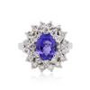 Image 3 : 14KT White Gold 2.03ct Tanzanite and Diamond Ring