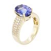 Image 6 : 14KT Yellow Gold 3.75ct Tanzanite and Diamond Ring