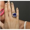 Image 5 : 18KT White Gold GIA Certified 15.08ct Tanzanite and Diamond Ring