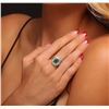 Image 2 : 14KT White Gold 2.22ct Emerald and Diamond Ring
