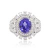 Image 3 : 14KT White Gold 2.71ct Tanzanite and Diamond Ring
