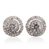 Image 3 : 14KT White Gold 2.34ctw Diamond Earrings