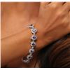 Image 5 : 14KT White Gold 10.66ctw Tanzanite and Diamond Bracelet