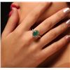 Image 1 : 14KT White Gold 2.00ct Emerald and Diamond Ring