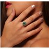 Image 2 : 14KT White Gold 2.00ct Emerald and Diamond Ring