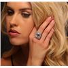 Image 1 : 14KT White Gold 6.20ct Morganite and Diamond Ring