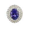 Image 3 : 14KT White Gold 5.02ct Tanzanite and Diamond Ring