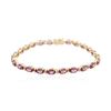 Image 3 : 14KT Yellow Gold 11.88ctw Rhodolite Garnet Bracelet