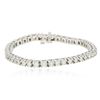 Image 3 : 14KT White Gold 5.52ctw Diamond Tennis  Bracelet