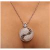 Image 5 : 14KT Two-Tone Gold 3.88ctw Diamond Pendant With Chain