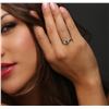Image 5 : 18KT White Gold 0.41ct Alexandrite and Diamond Ring