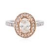 Image 3 : 14KT White Gold 1.45ctw Diamond Ring