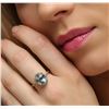 Image 5 : 14KT Yellow Gold 2.62ct Aquamarine and Diamond Ring