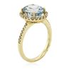 Image 7 : 14KT Yellow Gold 2.62ct Aquamarine and Diamond Ring
