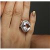 Image 5 : 14KT White Gold 24.09ct Kunzite and Diamond Ring
