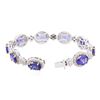 Image 7 : 14KT Two-Tone Gold 18.81ctw Tanzanite and Diamond Bracelet