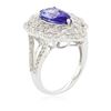 Image 6 : 14KT White Gold 2.03ct Tanzanite and Diamond Ring