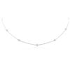 Image 3 : 14KT White Gold 0.99ctw Diamond Necklace