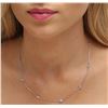 Image 5 : 14KT White Gold 0.99ctw Diamond Necklace