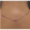 Image 6 : 14KT White Gold 0.99ctw Diamond Necklace