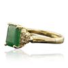 Image 4 : 14KT Yellow Gold 2.20ct Emerald and Diamond Ring