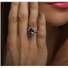 Image 5 : 18KT White Gold 3.31ct Tanzanite and Diamond Ring