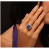 Image 1 : 14KT White Gold 5.29ct Tanzanite and Diamond Ring