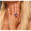 Image 1 : 14KT Rose Gold 45.02ct GIA Certified Kunzite and Diamond Ring