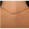Image 6 : 14KT Rose Gold 3.23ct Topaz and Diamond Pendant With Chain