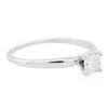 Image 4 : 14KT White Gold 0.40ct Princess Cut Diamond Solitaire Ring