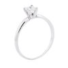 Image 7 : 14KT White Gold 0.40ct Princess Cut Diamond Solitaire Ring