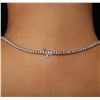 Image 5 : 14KT White Gold GIA Certified 29.00ct Tanzanite and Diamond Pendant With Chain