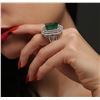 Image 5 : 14KT Two-Tone 17.96ct Emerald and Diamond Ring