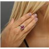 Image 5 : 14KT White Gold 3.65ct Ruby and Diamond Ring