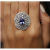 Image 2 : 14KT White Gold 2.55ct Tanzanite and Diamond Ring