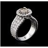 Image 8 : 14KT White Gold 2.51ctw Diamond Ring